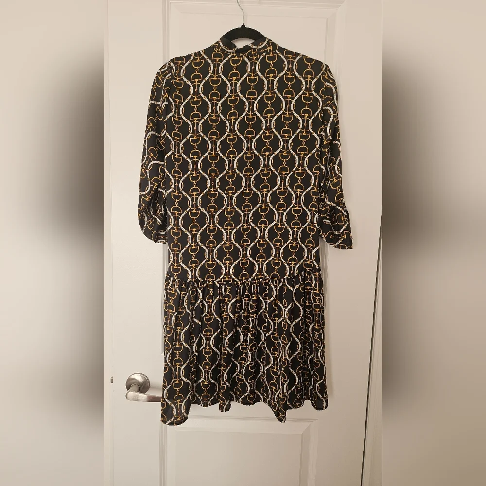 Zara Chain Print Dress XS - Picture 5 of 7